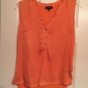 Light orange top polyester front, rayon back